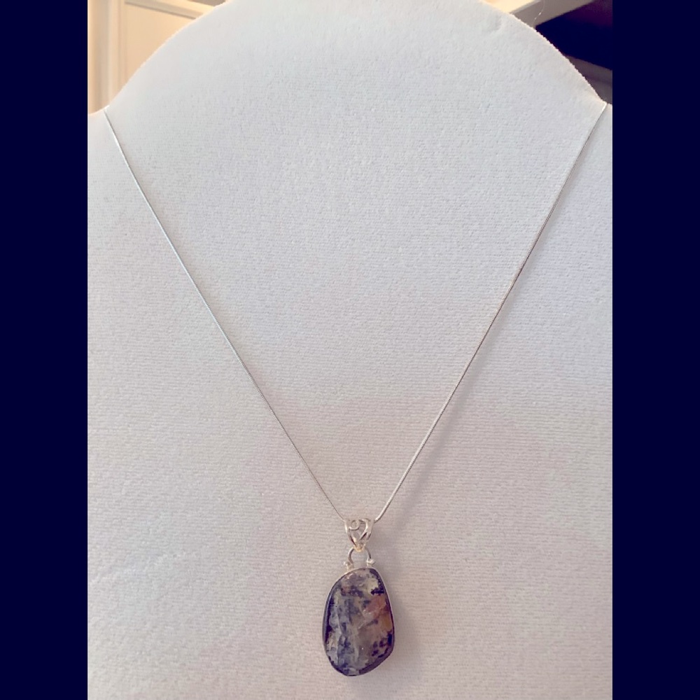 COPY - Boulder Opal and Sterling pendant with 18” Sterling chain, pendant 1 1/2…